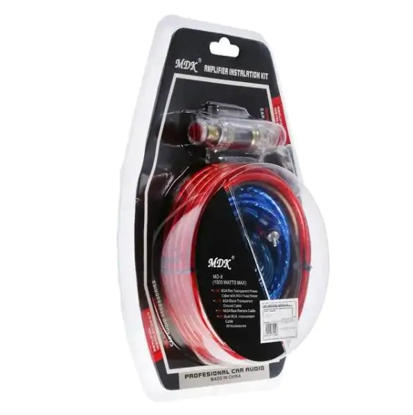 Купить оптом Набор проводов для установки саббуфера MDK MD-8 (1500W max) в Украине 