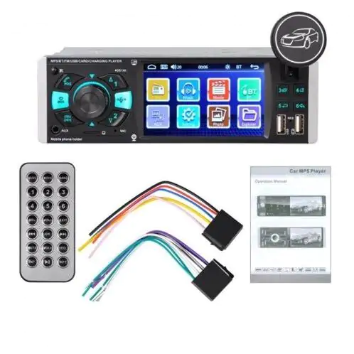 Купить оптом Автомагнитола с экраном (bluetooth) 1DIN MP5-4051AI в Украине 