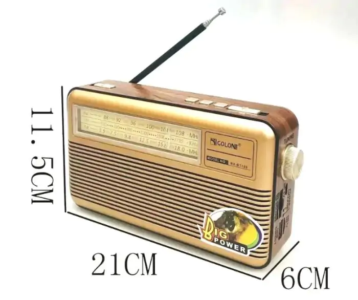 Купить оптом Радиоприемник аналоговый со съемным акб GOLON RX-BT169 в Украине 