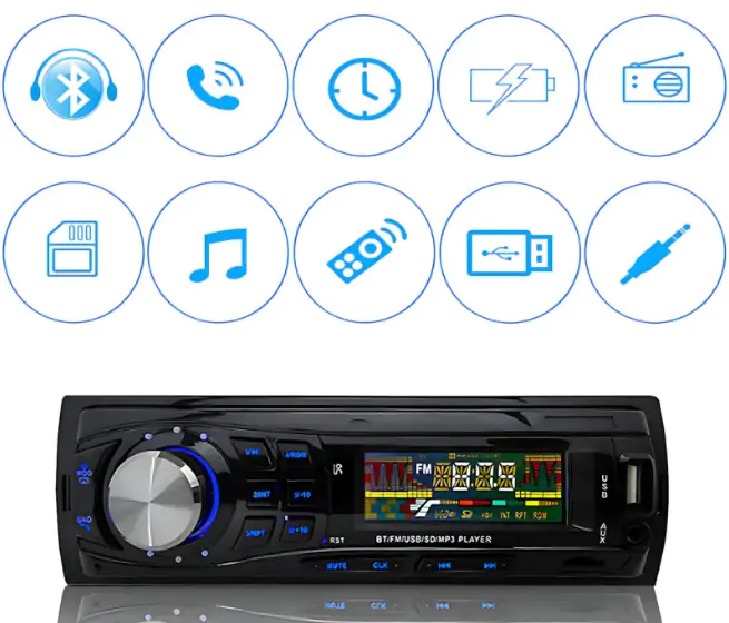 Купити оптом Купити Автомагнітола з bluetooth 1DIN 306BT ISO оптом - ціна 404 грн в Україні 