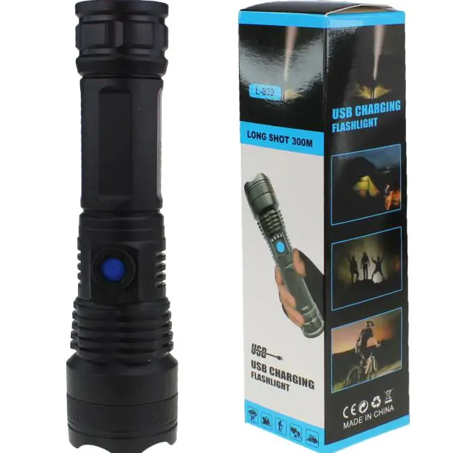 Купити оптом Купити Ліхтарик ручний ліхтар із microUSB L-839 оптом - ціна 55 грн в Україні 