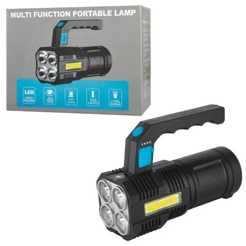 Купити оптом Купити Ліхтарик ручний ліхтар із microUSB X508 (4LED+COB) оптом - ціна 99 грн в Україні 