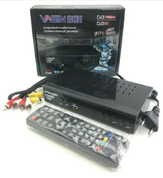 Купити оптом Купити Телевізійна приставка Т2 метал YASIN BOX (від мережі) T999Pro оптом - ціна 470 грн в Україні 