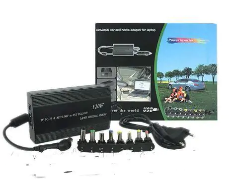 Купить оптом Универсальный блок питания (8 насадок) 12-220В L-901 ART-0127 (120W) в Украине 