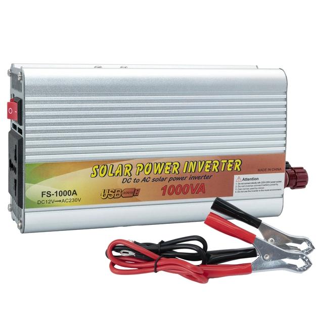Купить оптом Преобразователь инвертор SOLAR POWER INVERTER DC 12V to AC 220V 1000W (модифицированная синусоида)