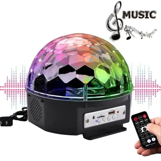 Купить оптом Портативная колонка дискошар LED Magic Ball Light HX-703 (USB) в Украине 