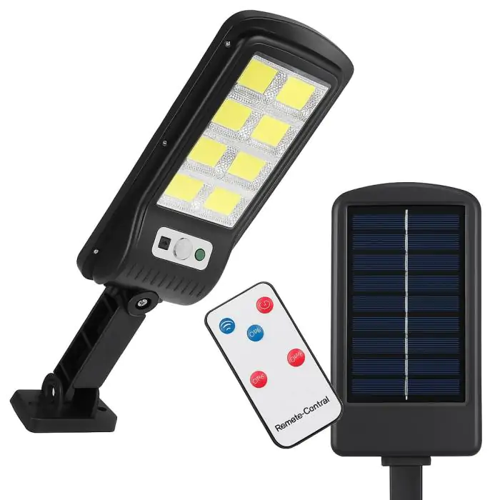 Купить оптом Подсветка фонарь уличный 12 COB с датчиком движения и солнечной батареей SL-12 (с пультом) в Украине 