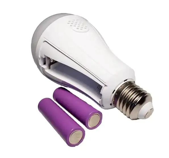 Купить оптом Лампа акб 2х 18650 (цоколь E27) 20W в Украине 