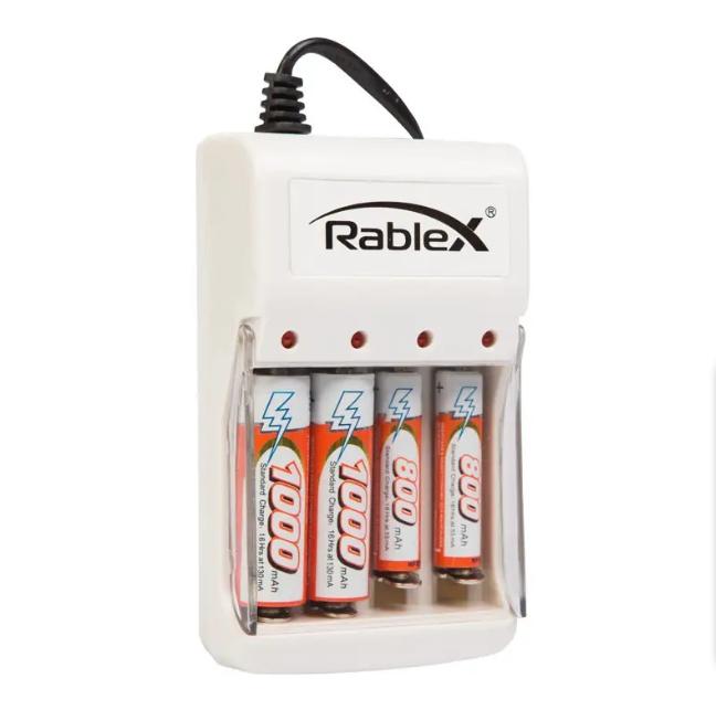 Купить оптом Зарядное для аккумуляторов минипальчик/пальчик HR03/HR6 Rablex RB-115