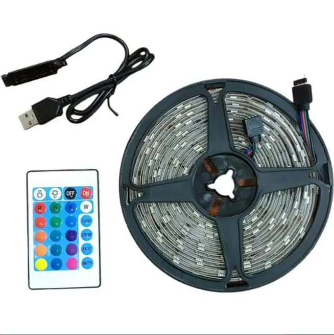 Купити оптом Купити Світлодіодна стрічка RGB 5 метрів (комплект) LED 5050 оптом - ціна 183 грн в Україні 