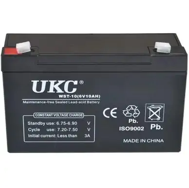 Купити оптом Купити Акумулятор 6 Вольт 6V 10.0Ah UKC оптом - ціна 438 грн в Україні 