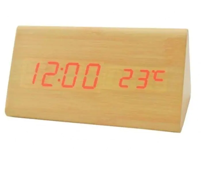 Купити оптом Купити Настільний годинник від мережі VST-861-1 (червоний) оптом - ціна 230 грн в Україні 