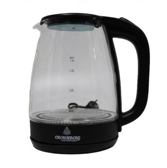 Купить оптом Дисковый электро чайник стеклянный (2 литра) Crownberg CB-2846