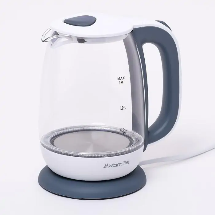 Купити оптом Купити Дисковий електро чайник скляний (2 літри) Crownberg CB-9121 оптом - ціна 419 грн в Україні 