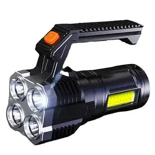 Купити оптом Купити Ліхтарик ручний акумуляторний L-S09 (4LED+COB) оптом - ціна 226 грн в Україні , зображення 3