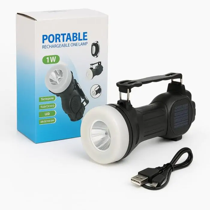 Купить оптом Ручной кемпинговый аккумуляторный фонарь YT-9980T (1LED+2COB) в Украине 