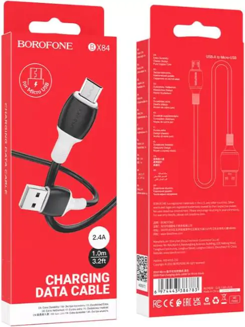Купити оптом Купити Кабель MicroUSB BOROFONE BX84 оптом - ціна 27 грн в Україні 