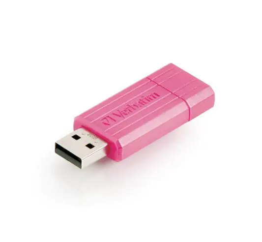 Купити оптом Купити Флешка PinStripe USB Verbatim 8GB Hot Pink оптом - ціна 87 грн в Україні 