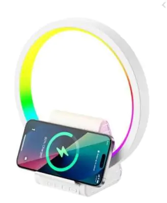 Купити оптом Купити Колонка-нічник з бездротовою зарядкою та Bluetooth BT256 оптом - ціна 680 грн в Україні 