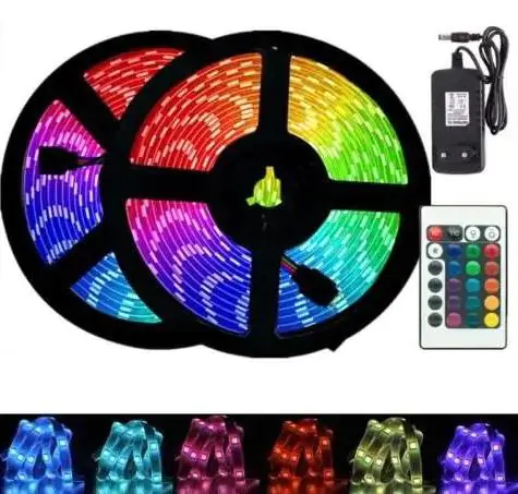 Купить оптом Светодиодная лента RGB 3 метра (комплект) LED 2835 (от сети) 0175 в Украине 