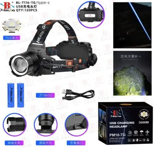 Купити оптом Купити Налобний ліхтар BL-T116 (діод TG) оптом - ціна 245 грн в Україні 