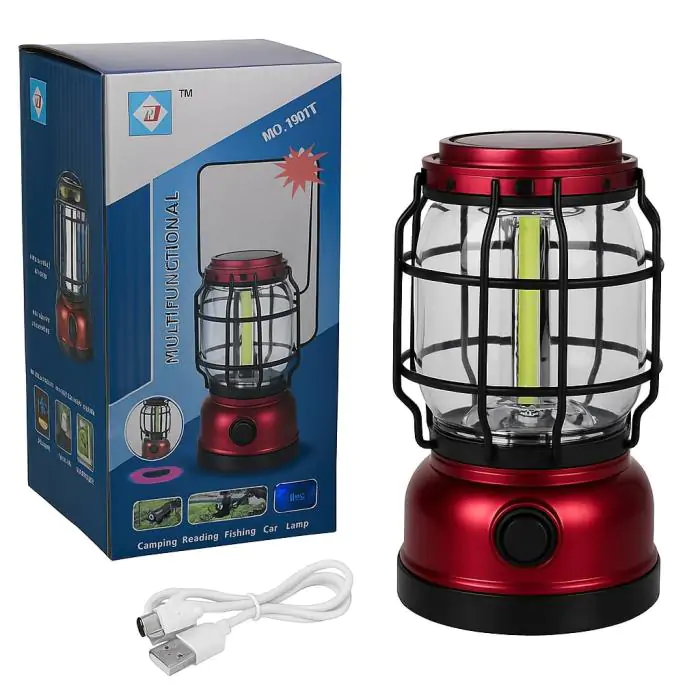 Купить оптом Кемпинговая лампа с солнечной батареей ZJ-1990T в Украине 