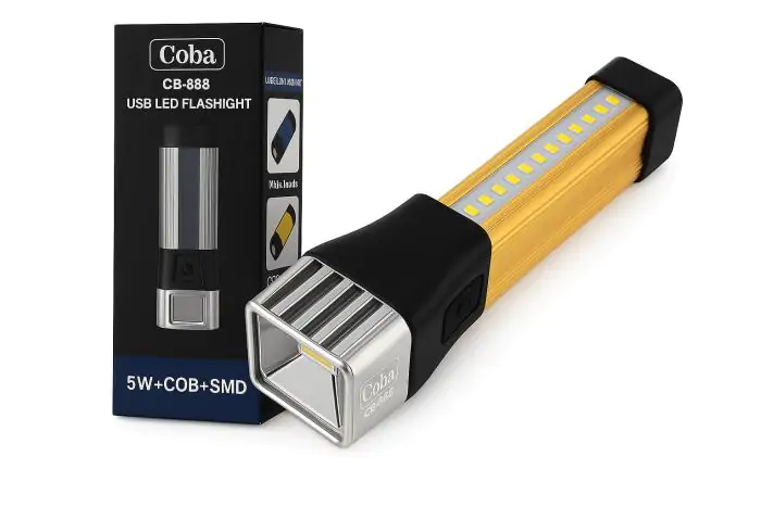 Купити оптом Купити Ручний ліхтар COBA CB-888 (LED+COB) оптом - ціна 138 грн в Україні 