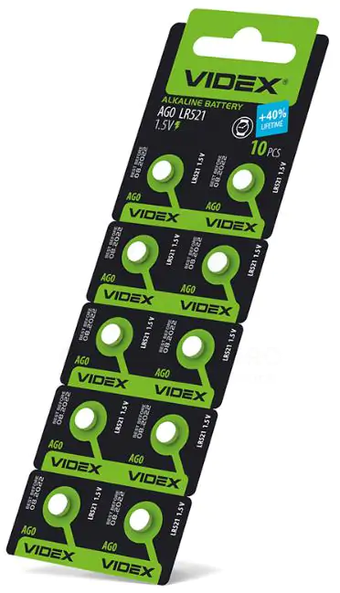 Купити оптом Купити Батарейка для годинника Videx AG0/LR521 10шт/блістер (Ціна вказана за 10шт) оптом - ціна 58 грн в Україні 