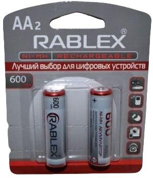 Купить оптом Аккумулятор RABLEX HR6/AA 600mAh 2шт/блистер (Цена указана за 2шт)