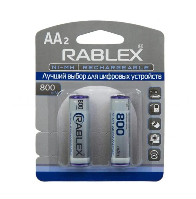 Купить оптом Аккумулятор RABLEX HR6/AA 800mAh 2шт/блистер (Цена указана за 2шт)