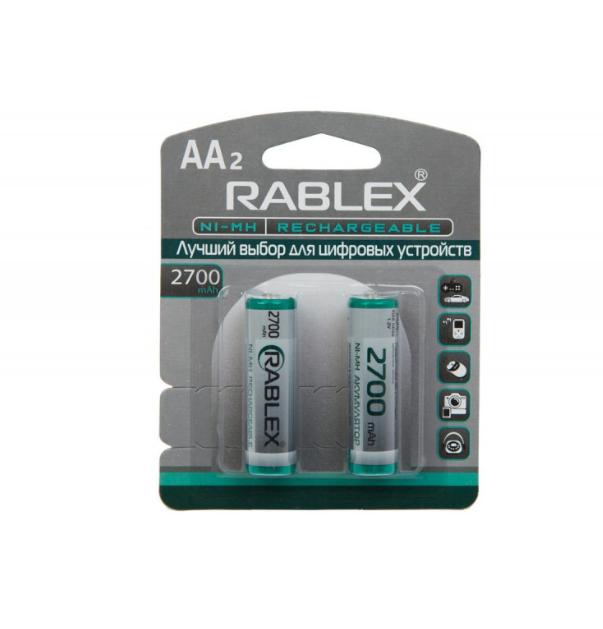 Купить оптом Аккумулятор RABLEX HR6/AA 2700mAh 2шт/блистер (Цена указана за 2шт)