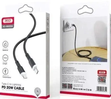 Купить оптом Кабель Type-c to Lightning XO NB208A 20W в Украине 
