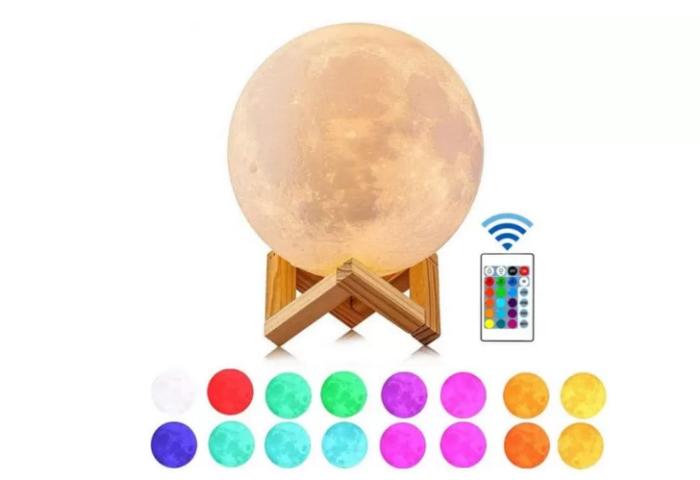 Купить оптом Ночник Луна 3D с пультом Moon Light 15 см