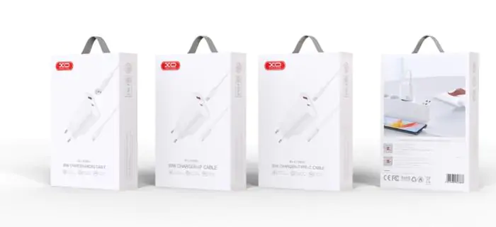 Купить оптом Сетевое зарядное с кабелем Type-C XO L116 (PD30W+QC18W) в Украине 