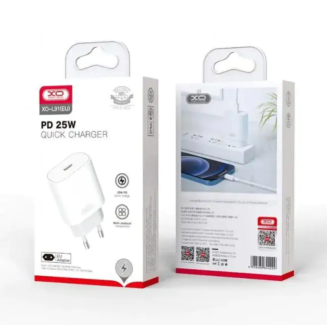 Купить оптом Сетевое зарядное XO L91 (25W PD) в Украине 