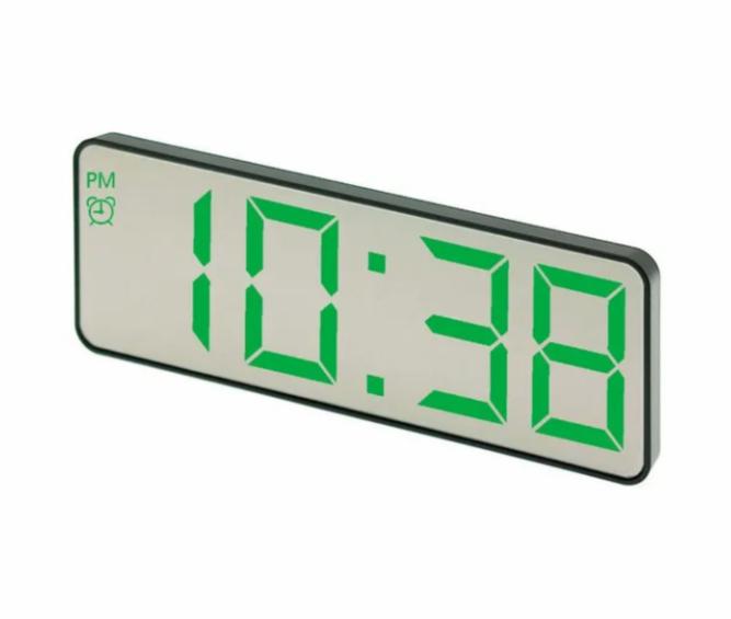 Купить оптом Электронные часы 898-4 / зеленый (зеркальные)