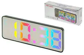 Купити оптом Купити Електронний годинник 898C / RGB (дзеркальний) оптом - ціна 135 грн в Україні 