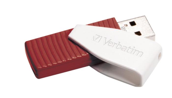Купить оптом Флешка Swivel USB Verbatim 16GB Red в Украине