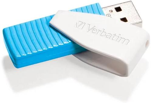 Купить оптом Флешка Swivel USB Verbatim 32GB Caribbean Blue
