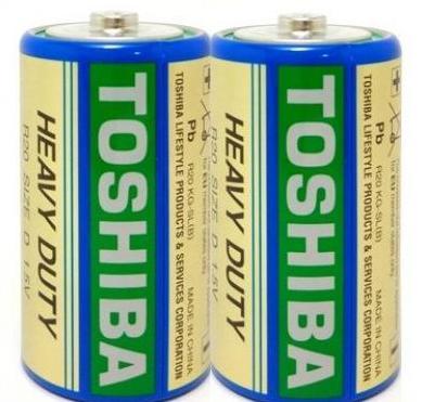 Купить оптом Батарейка солевая TOSHIBA R20/D 2шт/пленка (Цена указана за 2шт)