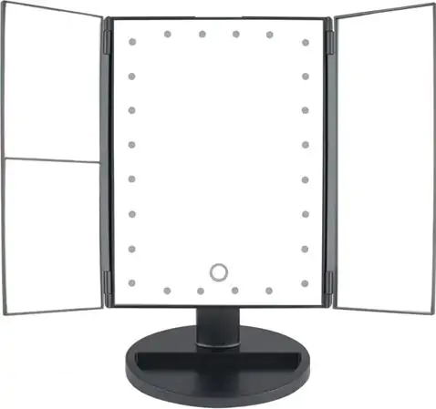 Купить оптом Зеркало тройное с подсветкой LED MIRROR MAGNIFYING Mirror MA-198 в Украине 