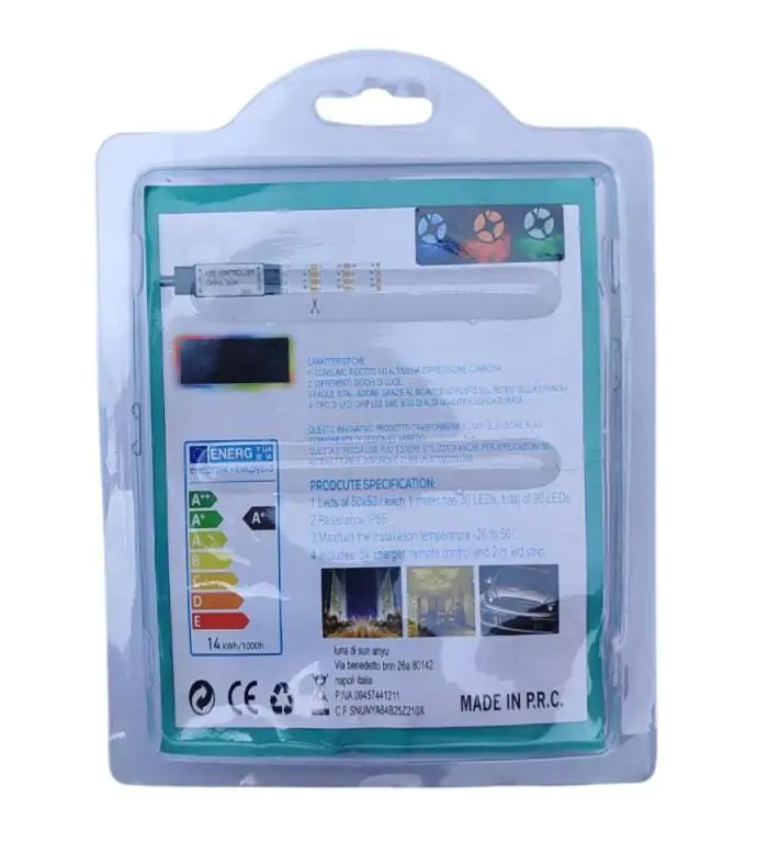 Купити оптом Купити Світлодіодна стрічка 5050 RGB (2 метри) для фонового підсвічування (працює від USB та повербанку) оптом - ціна 110 грн в Україні , зображення 3