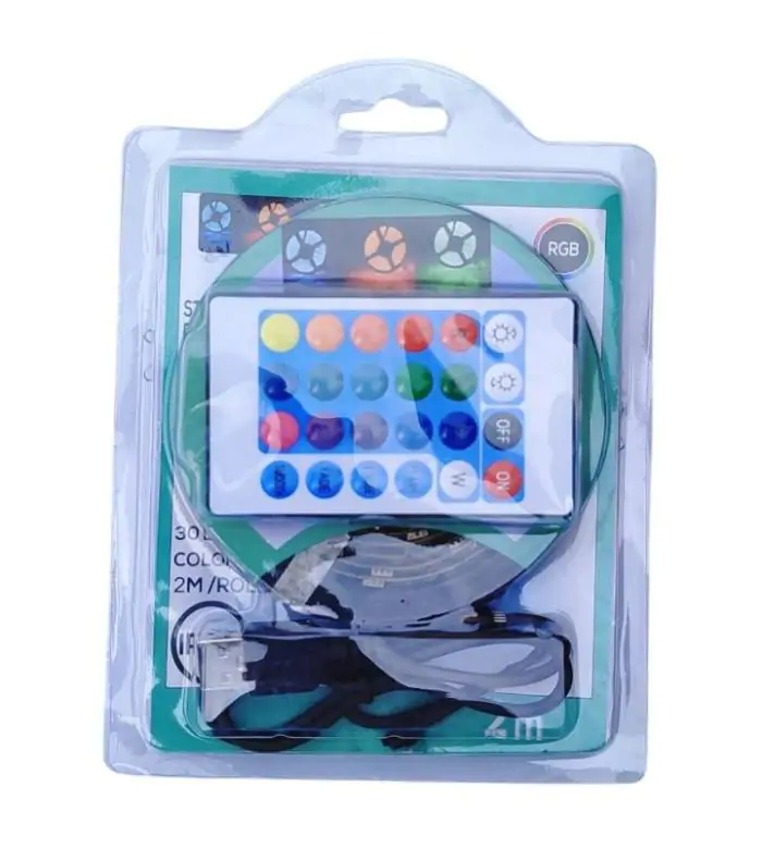 Купити оптом Купити Світлодіодна стрічка 5050 RGB (2 метри) для фонового підсвічування (працює від USB та повербанку) оптом - ціна 110 грн в Україні 