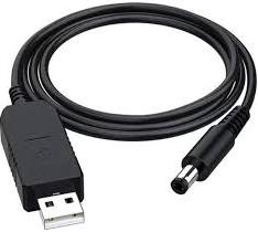 Купить оптом USB кабель для питания роутера от повербанка 5v- 9V (2.1 x 5.5mm) в Украине