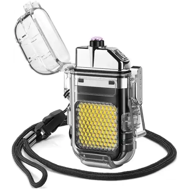 Купить оптом Зажигалка спиральная с фонариком USB 9258 в Украине 