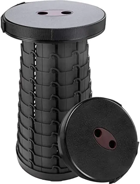 Купить оптом Складной табурет пластиковый круглый в Украине 