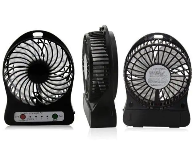 Купити оптом Купити Вентилятор міні-настільний (знімний АКБ 18650) оптом - ціна 133 грн в Україні 