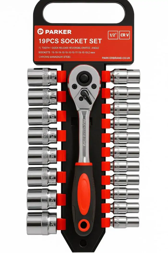 Купить оптом Набор торцевых головок (19шт) с трещоткой 1/2 Wrench Set CR-V JC-8044 в Украине 