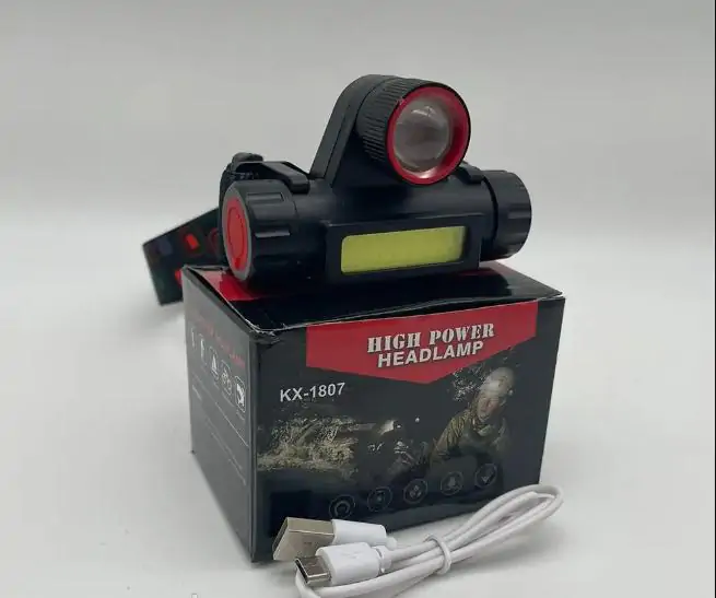 Купить оптом Налобный фонарик с Type-C BL-1807 (LED+COB) в Украине 