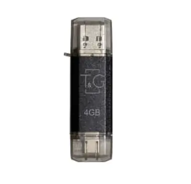 Купити оптом Купити Флешка USB 4GB T&G Type-C 009 Star чорний оптом - ціна 133 грн в Україні 